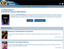 Tablet Screenshot of cdsheetmusic.com